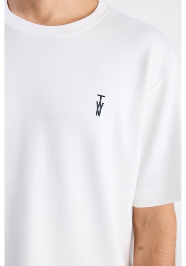 Twn Relaxed Fit Ekru Düz T-shirt 6ec144701535m Çok Renkli