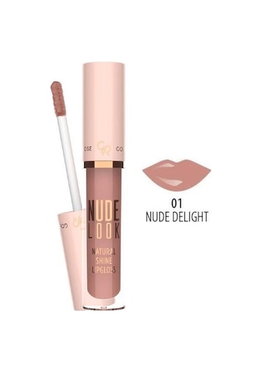 Golden Rose Nude Look Natural Shine Dudak Parlatıcı 01 Nude Delight