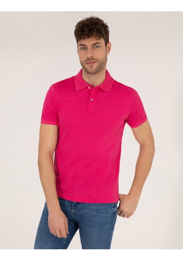 Pierre Cardin Erkek Fuşya Tişört Basic 50262665-vr023 Fuşya