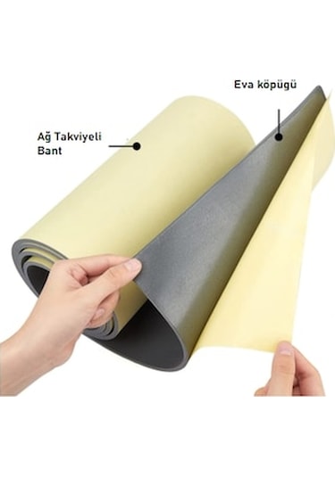Yapışkanlı Eva Oto Ses Yalıtım Malzemesi 50X100 Cm (525350055)