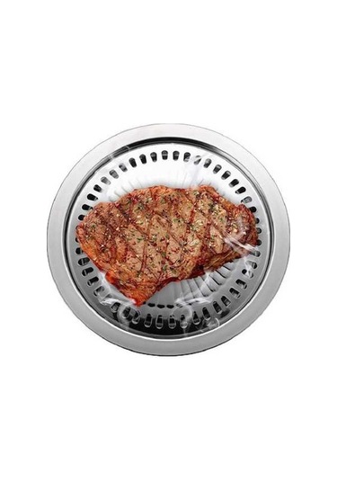 Wondernest Taşınabilir Yuvarlak Çok Fonksiyonlu Paslanmaz Çelik Barbekü Tepsisi 30x30x2,8 Cm Çok Renkli Çok Renkli