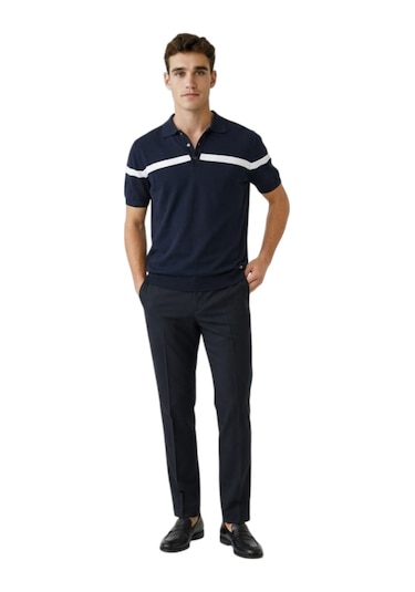 Cazador Erkek T-shirt Caz.34235 Lacivert
