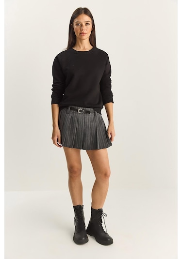 Shade Kadın Reglan Kol Oversize Sweatshirt 60283859 - Siyah