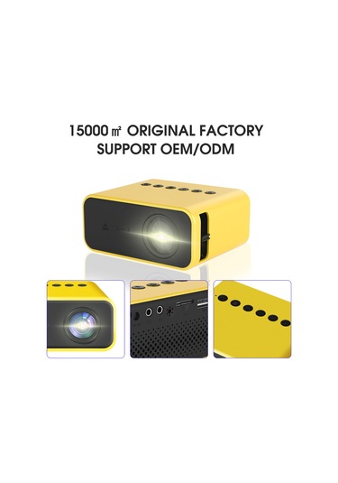 Springsun Film Projektörü Yt500 324x240p Mini Projektör Ev Taşınabilir Projektör Mini Akıllı Projektör