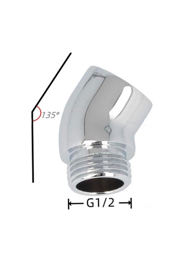 Teltree 130 Derece Açıklı Bronz Duş Kafa Elbow Adaptörü - 360 Döner G 1/2" Bağlantı - Basınç Ve Akışı Engellemeyen Duş Bileşeni Diğer