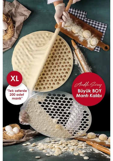 Anadolu Saray Pratik Mantı Kalıbı Mantı Kesme Aparatı Büyük Boy Mantımatik