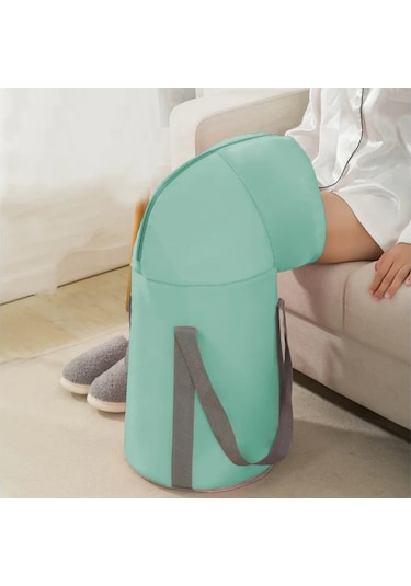 Maiyame Taşınabilir Katlanabilir Ayak Spa Kovaısı, 80 C Isı Dayanıklı, Peva Leak-proof, Polyester Dış Kat, Depolama Çantasıyla, Seyahat-ev İçin Uygun Mavi