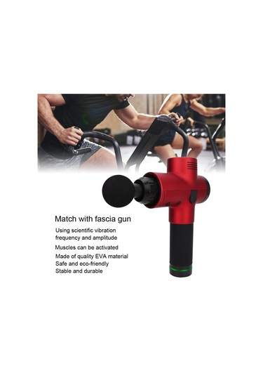 Moveevo 19mm Çaplı 4'lü Eva Fasyalar Silahı Masaj Ucu Seti - Kas Geliştirme Ve Yorgunluk Giderici Değiştirilebilir Uçlar Diğer