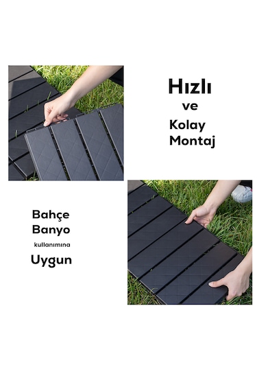 Porsima 1066 36lı Bahçe Balkon Teras Zemin Döşemesi Karosu Antras