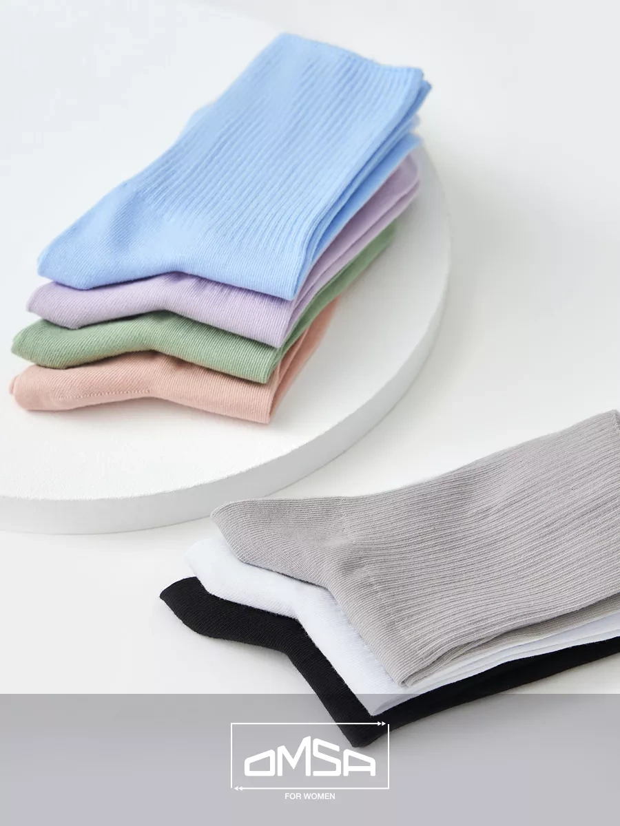 Omsa Pamuklu Yüksek Yaz Çorapları 6 Çift Takım 145532639 Siyah