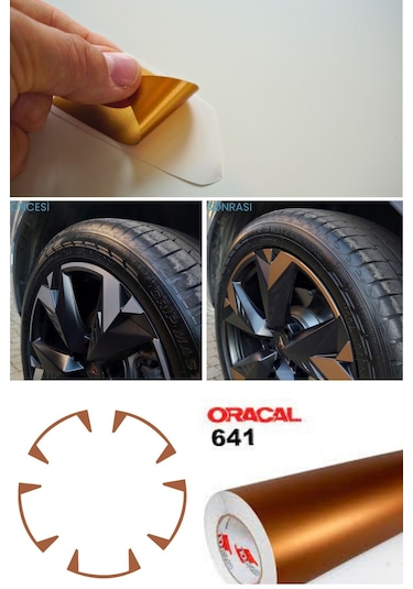 Cupra Terramar Jant Kaplama Sticker Set - Metalik Mat Bakır