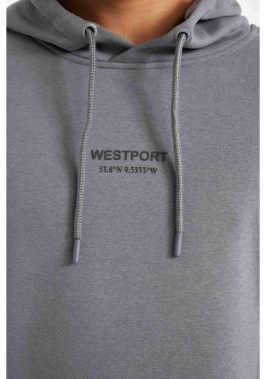 DeFacto %100 Pamuk Relax Fit Kapüşonlu Baskılı Sweatshirt Y9652AZ24AUGR439 DeFacto %100 Pamuk Relax Fit Kapüşonlu Baskılı Sweatshirt Y9652AZ24AUGR439