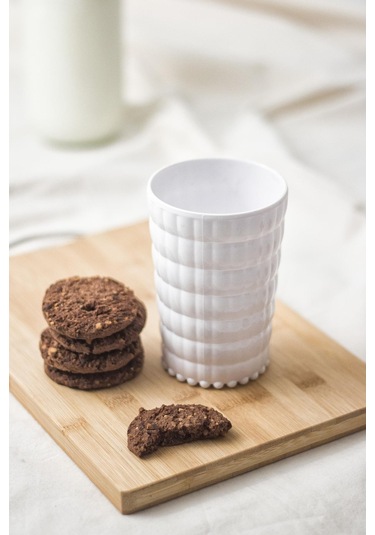 Allegra Beyaz Akrilik Bardak 6'lı Set 400 Ml Kırılmaya Dayanıklı, Cam Değildir Su, Meşrubat Ve Sunum İçin İdeal