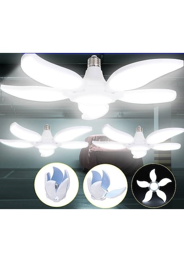 36w Pervane Mango Çiçek Led Ampül- E27- 3240 Lümen- Beyaz Işık Le