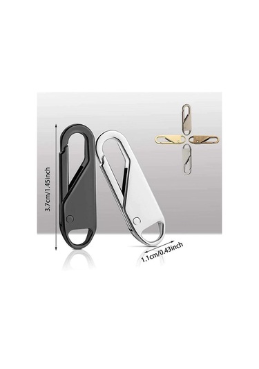 Siyah 5/10/15 Adet  Çıkarılabilir Fermuar Kafası Anında Fermuar Tamir Takımları Fermuar Kaydırıcı Dıy Dikiş Zanaat Dikiş Kitleri Fermuarlar 10pcs