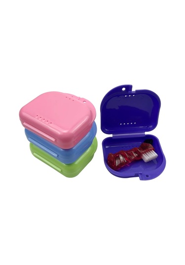 10 Adet Protez Banyo Saklama Kutusu Sahte Diş Ortodonti Tutucu Kılıf Ağız Koruyucusu Konteyner Plastik Organizatör Ağız Hijyeni Araçları