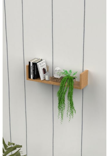 Ahşap Dekoratif Duvar Rafı