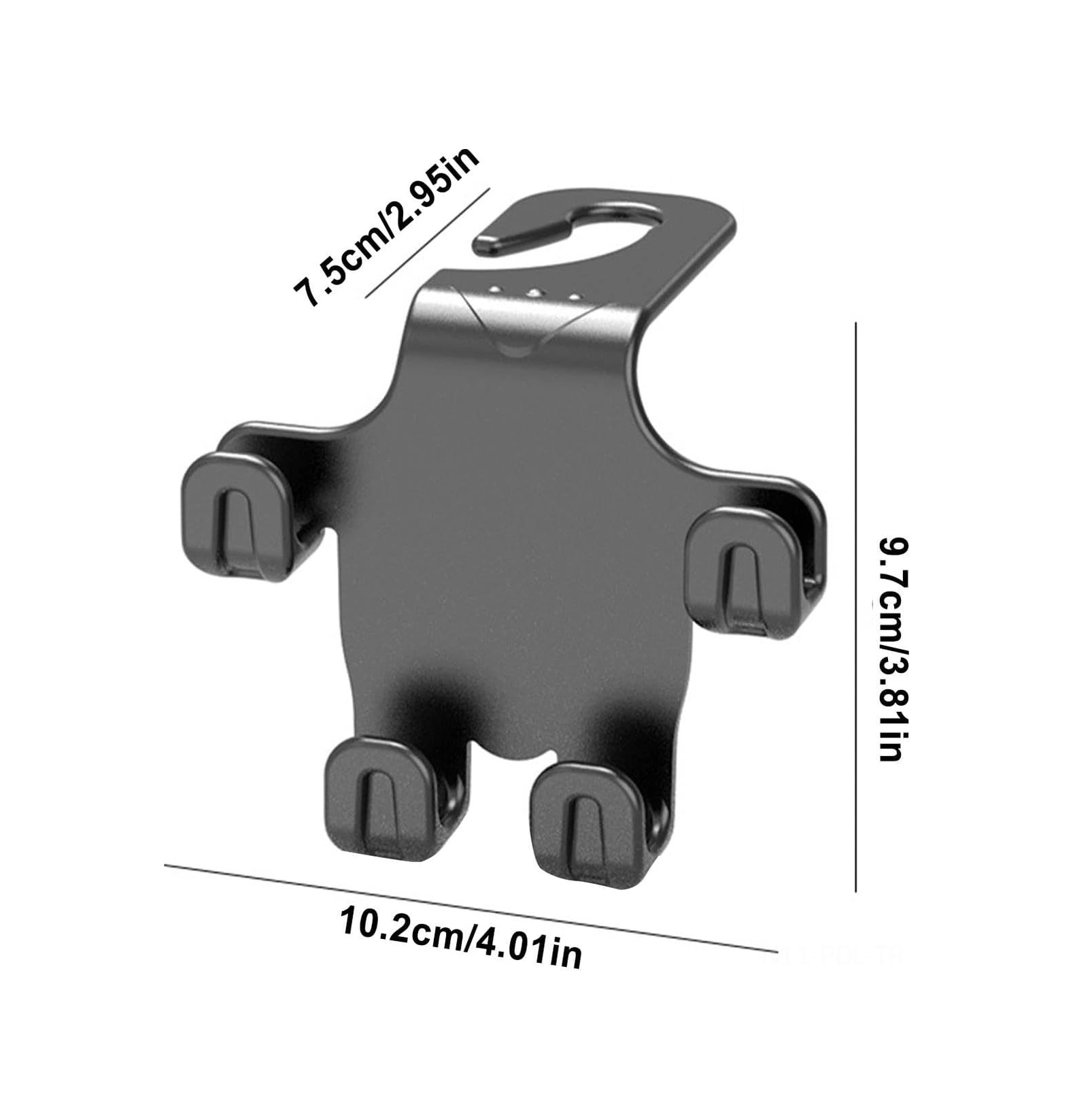 Padalink Oto Arka Koltuk Mutfakçı Kanca - Abs Malzeme 4'lü Fonksiyonlu Oto Aksesuarı, Çanta Şemsiye Geri Tutucu, Yıkama Yok Kurulum
