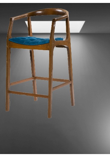 Zus703 Tam Kolçak Kayın Torna Retro Bambu Iskelet Parlak Ceviz I Lacivert