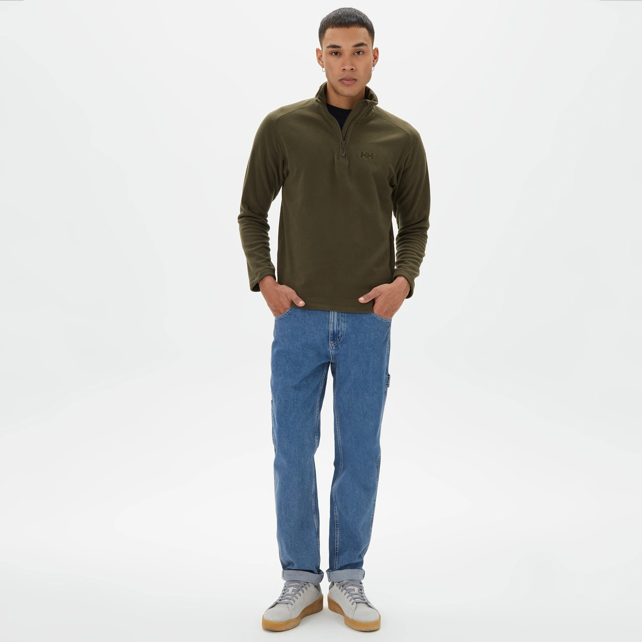 Helly Hansen Daybreaker Zip Fleece Erkek Yeşil Polar - 12001 Yeşil