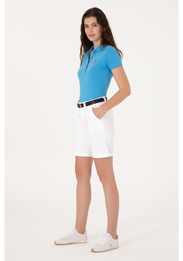 U.s. Polo Assn. Kadın Beyaz Şort / Bermuda 50299160-vr013 Beyaz