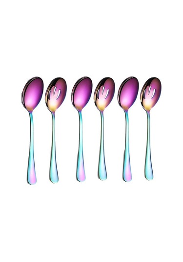 Fastbuy 6 Adet Paslanmaz Çelik Renkli Set, Hafif Ve Taşınabilir, Kullanışlı 1 Takım