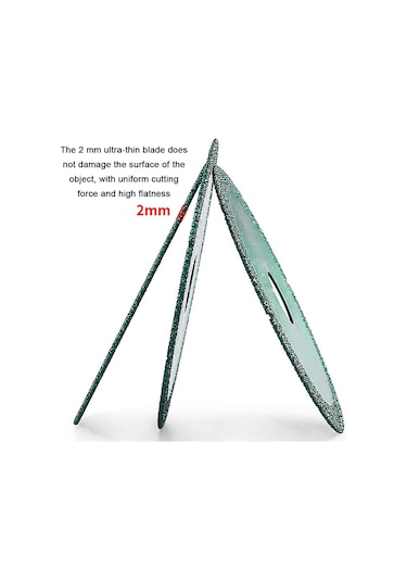 Aubyhe Elmas Uçlu Çok Amaçlı Kesme Diski - 100mm Çap, 2mm İnce, Hızlı Ve Keskin Kesim