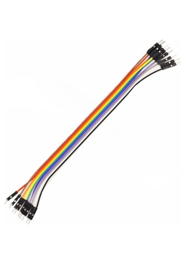 Jumper 10 Pin 20cm Erkek- Erkek Dupont Kablo