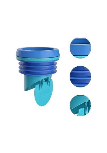 Pazly Suntek Tuvalet Flanş Conta Halkası Evrensel Sızıntı Önleme Mavi Mavi