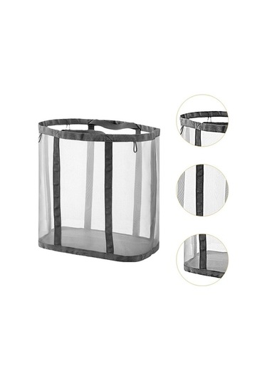 Pazly Suntek Gri Katlanır Çamaşır Sepeti - Basit Ve Pratik Kirli Çamaşır Deposu Diğer