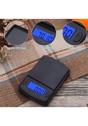 500g Taşınabilir Cep Elektronik Dijital Ekran Ölçeği Hassasiyet 0.01g Mutfak Gıda Baharatlar Için Otlar Çay Yaprak Takı Altın