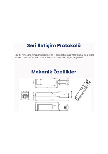 Cudy SM10GSA-10 SFP+ 10Gbps LC SMF 10KM 1310nm Endüstriyel Sfp+ Modül Metal Switch