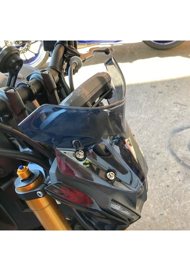 Gajeena Mt09 Fz09 2021-2022 İçin Abs Motosiklet Rüzgarlık, Siyah, Yaniha Yedek Parçası, Rüzgar Engeli Koruyucu