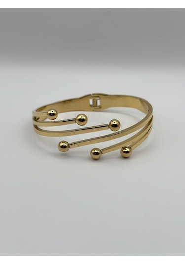 Arnes Jewelry Çelik Dorikalı Kelepçe Ar208nes Gold