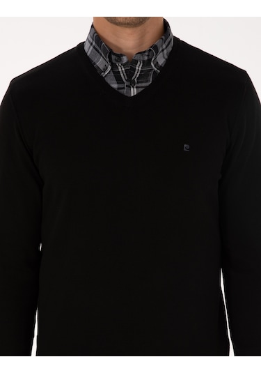 Pierre Cardin Erkek Siyah Kazak /triko 50314190-vr046 Siyah