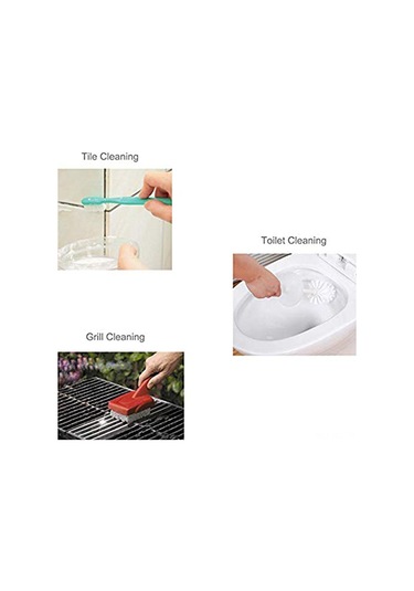 Konesam 4 Adet El Tutuculu Magma Taşı Temizlik Seti - Isıya Dayanıklı, Pp Kollü, 5.3x1.6x1.6 Cm Boyutlu Gri