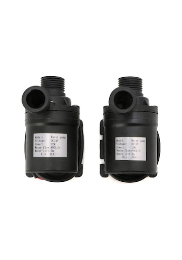 Lemestar 2 Adet Universal Sürekli Akışlı Su Pompası - 12v/24v Uyumlu, Fırçalı Olmayan, Bağlantısız Tel Tipi, Satış Makinesi İçin