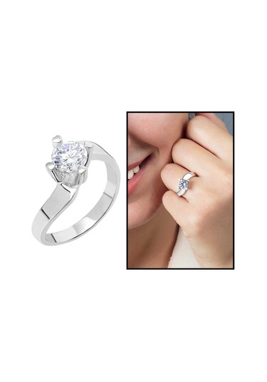 Starlight Diamond Pırlanta Montür Asimetrik 925 Ayar Gümüş Bayan (429505298)