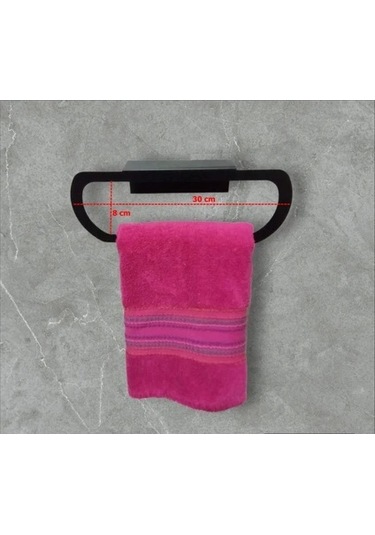 Kalisi İçi Yuvarlak Havluluk Mat Siyah Siyah