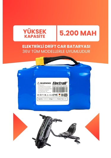 Drift Car Bataryası 36v 5.200mah Yüksek Kapasite