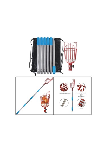 Suntek Magideal Meyve Seçici Aracı Bahçesi Için Metal 6-bölüm-7.9ft