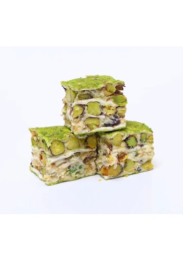 Toz Fıstıklı Çıtır Baklava Türk Lokumu 100g