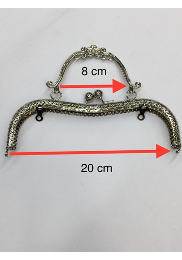 Çanta Ve Cüzdan Klipsi Kuluplu Çiçek Model Gümüş Gümüş
