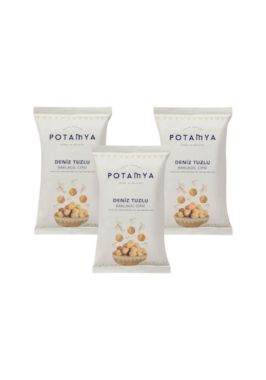 Potamya Deniz Tuzlu Baklagil Cipsi 50 Gr X 3 Adet