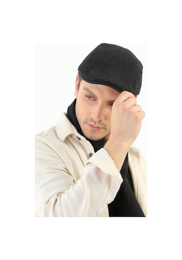 Kışlık Spor Kasket Antrasit Çok Renkli