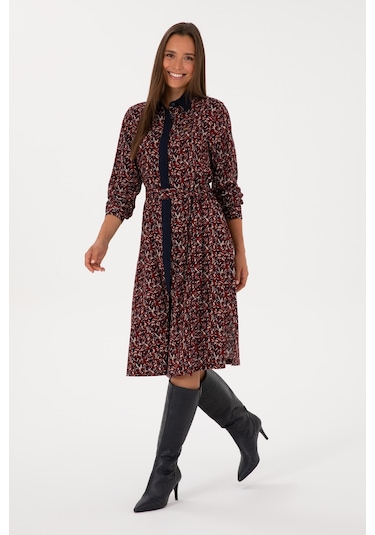 U.s. Polo Assn. Kadın Lacivert Elbise Dokuma 50316431-vr033 Lacivert