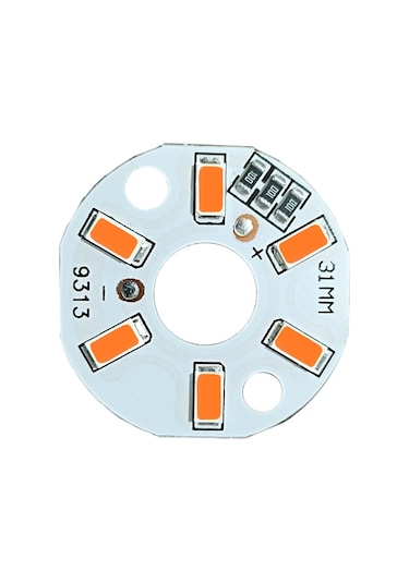 5730 5v 3w 31mm Sarı Led Modül Aluminyum Pcb 6 Led Lamba Aydınlatma Işık