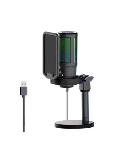 U850 Kayıt Condenser Pop Filtre Kardioid Mikrofon + Tripod