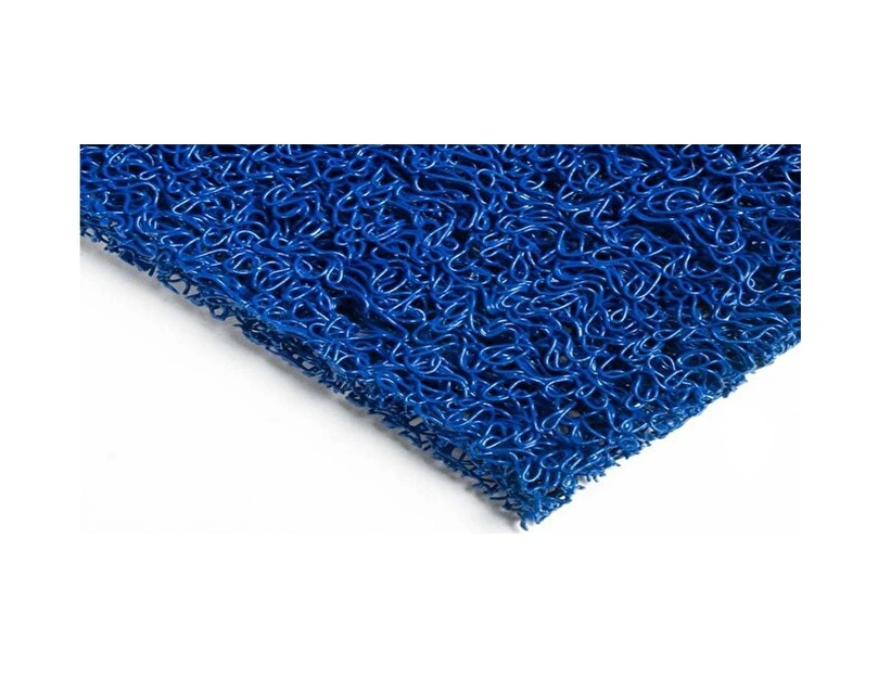 Kıvırcık Yolluk Gri İş Yeri Önü 14 Mm Su Emici Karmaşık Paspas Mavi