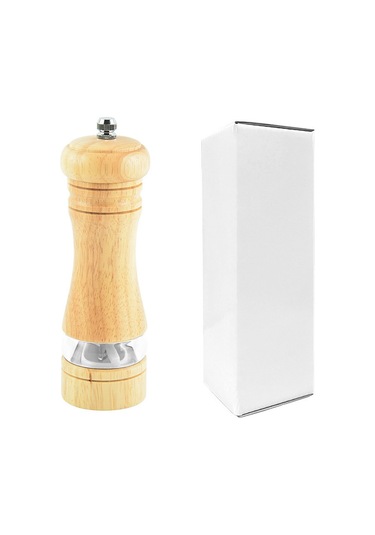 Hombey Ahşap Somonya Biber Değirmeni, Seramik Çekirdekli, Manuel, Modern Minimalist Tasarım, Ev Ve Hediye Kullanıma Uygun, Global Popüler Diğer